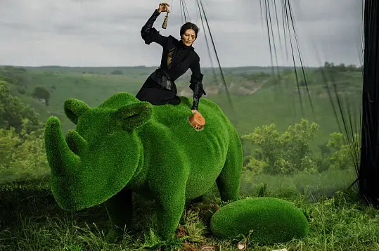 Load image into Gallery viewer, Topiary Rhinoceros