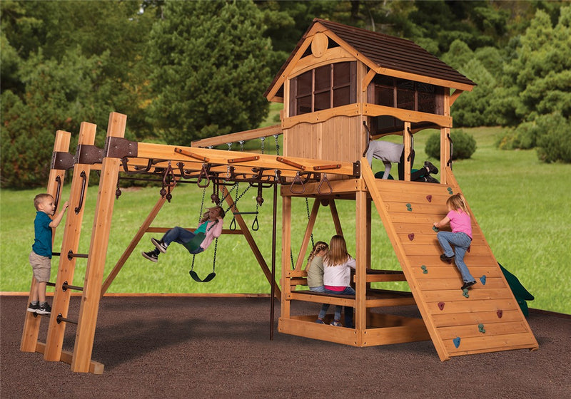 Load image into Gallery viewer, Olympian Outlook XL 1C Swing Set