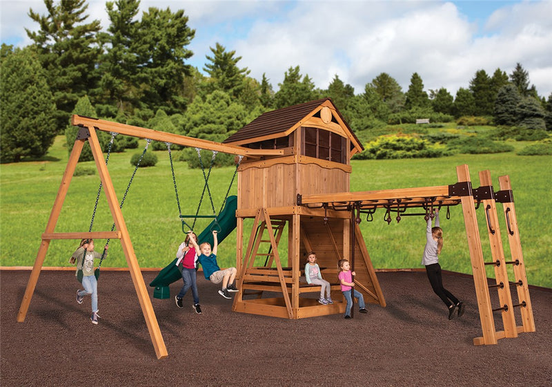 Load image into Gallery viewer, Olympian Outlook XL 1C Swing Set