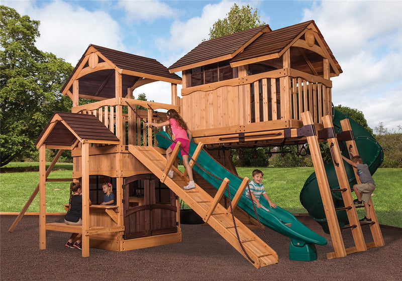 Load image into Gallery viewer, Olympian Outlook XL 5 Swing Set
