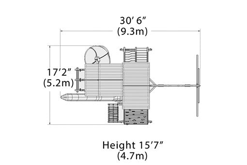 Load image into Gallery viewer, Titan Peak Jumbo 3 Swing Set