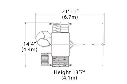 Load image into Gallery viewer, Titan Peak XL 3 Swing Set