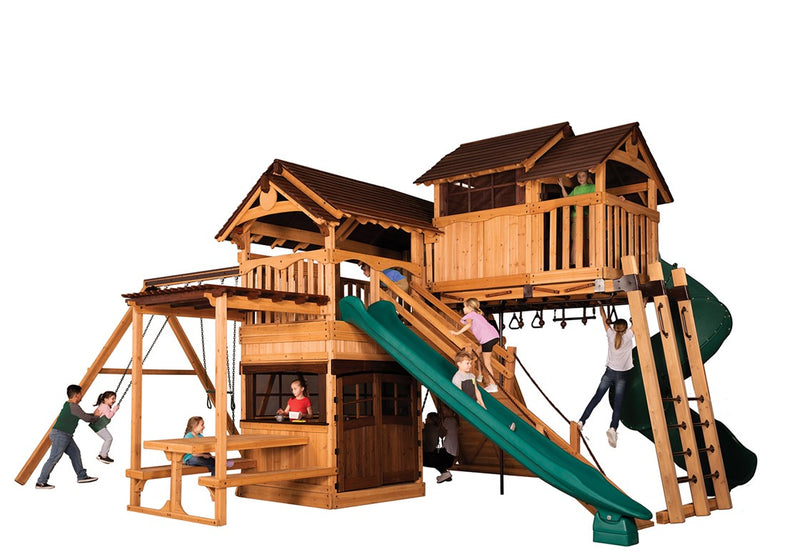 Load image into Gallery viewer, Titan Treehouse XL 10 Swing Set