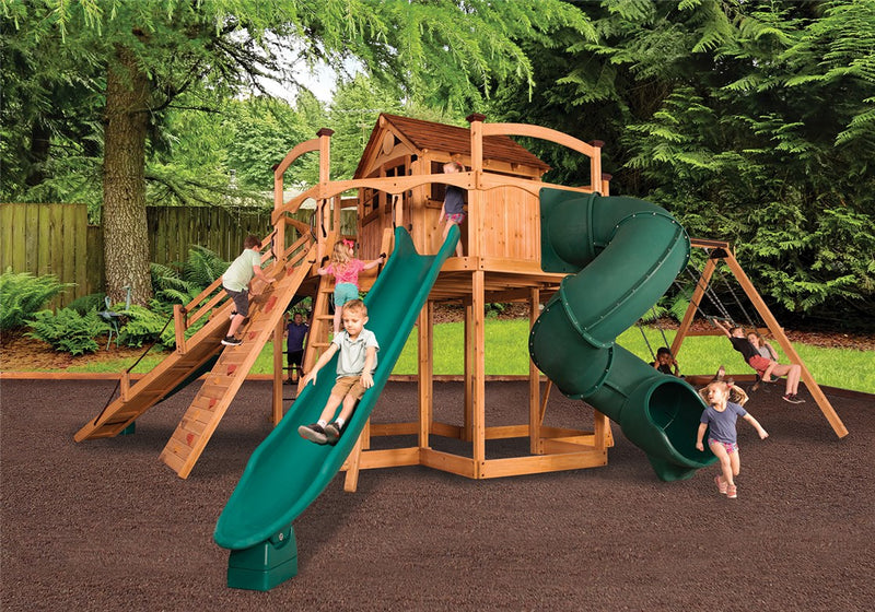 Load image into Gallery viewer, Titan Treehouse XL 12 Swing Set