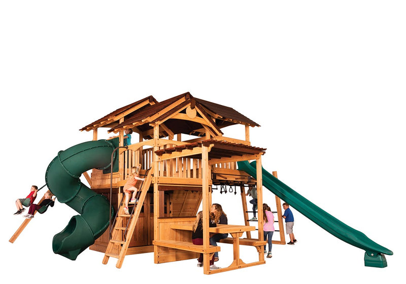 Load image into Gallery viewer, Titan Treehouse XL 7 Swing Set