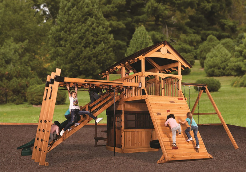 Load image into Gallery viewer, Titan Treehouse XL 9 Swing Set
