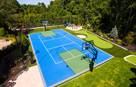 Load image into Gallery viewer, Pro/College Basketball Court Kit 14