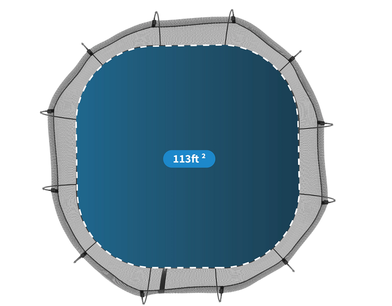 Load image into Gallery viewer, springfree trampoline surface area