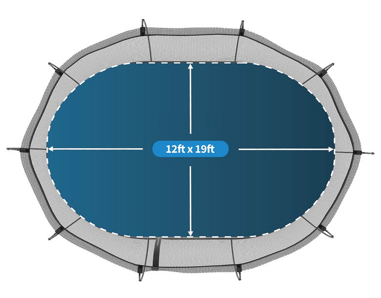 Load image into Gallery viewer, springfree trampoline jumbo oval dimensions