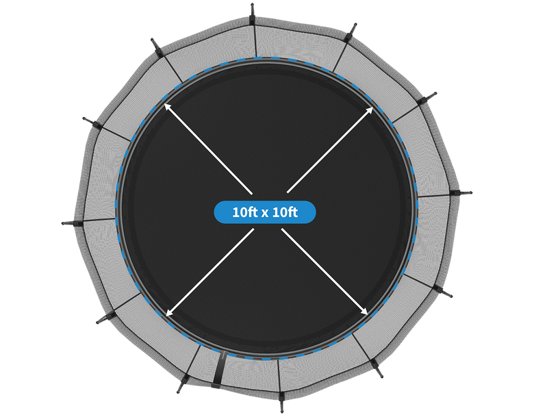 Load image into Gallery viewer, springfreee trampoline medium round mat dimension
