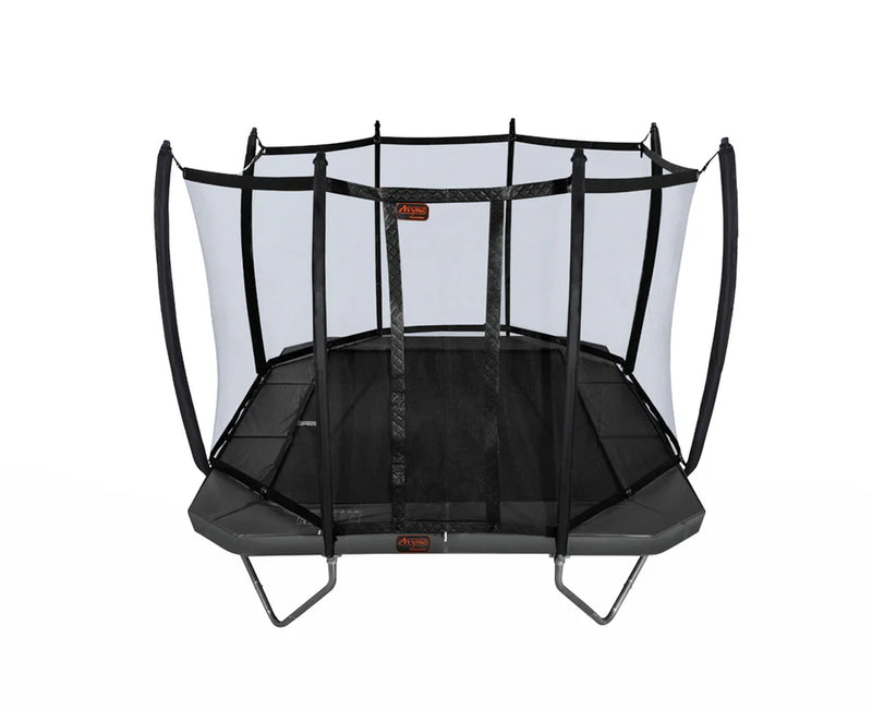 Load image into Gallery viewer, 10'x14' Rectangle Pro-Line Avyna Above Ground Trampoline with Enclosure
