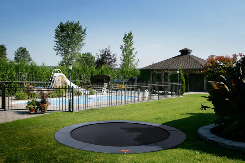 Load image into Gallery viewer, 15′ Round Pro-Line Avyna In-ground Trampoline
