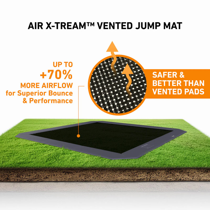Load image into Gallery viewer, 15x15' Square Pro-Line MAX Avyna In-Ground Trampoline
