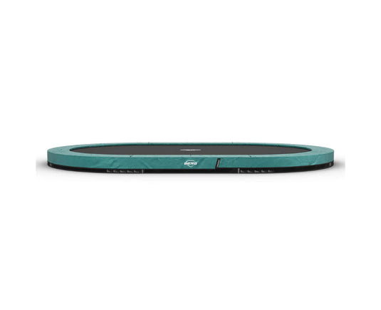 BERG Grand Champion 17' Oval Lo-Ground Trampoline with Enclosure