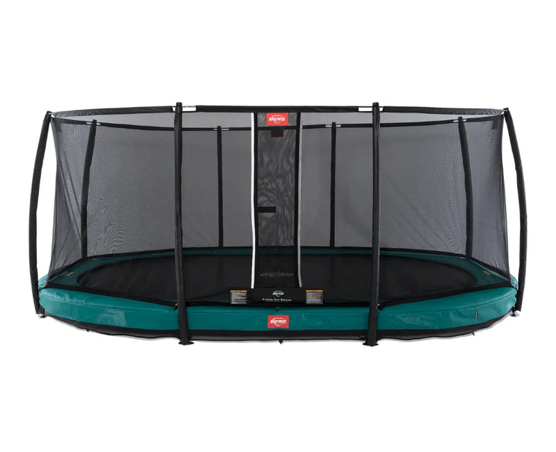 Load image into Gallery viewer, BERG Grand Champion 17' Oval Lo-Ground Trampoline with Enclosure
