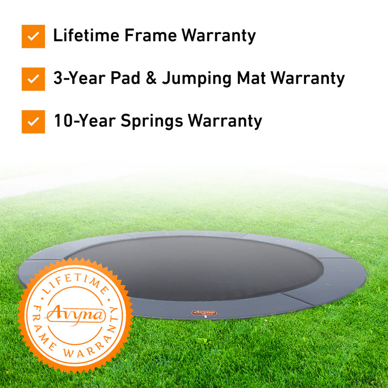 Load image into Gallery viewer, 12′ Round Pro-Line Avyna In-ground Trampoline
