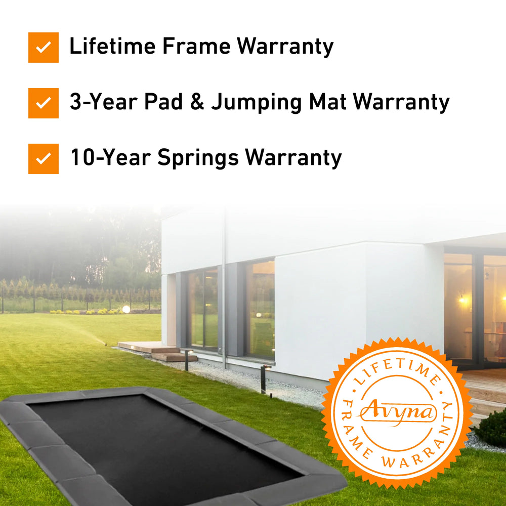 10×17′ Rectangle Pro-Line Avyna Inground Trampoline
