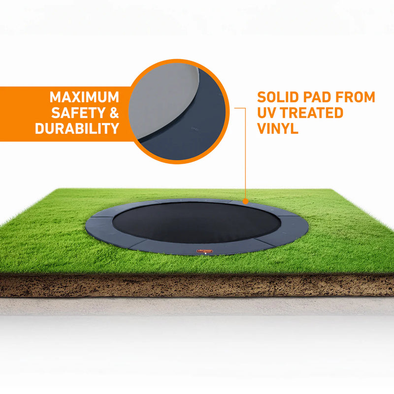 Load image into Gallery viewer, 15′ Round Pro-Line Avyna In-ground Trampoline

