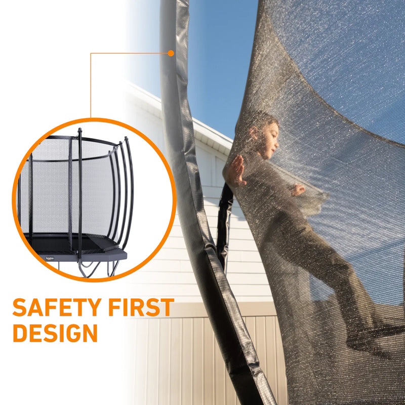 Load image into Gallery viewer, 10'x14' Rectangle Pro-Line Avyna Above Ground Trampoline with Enclosure
