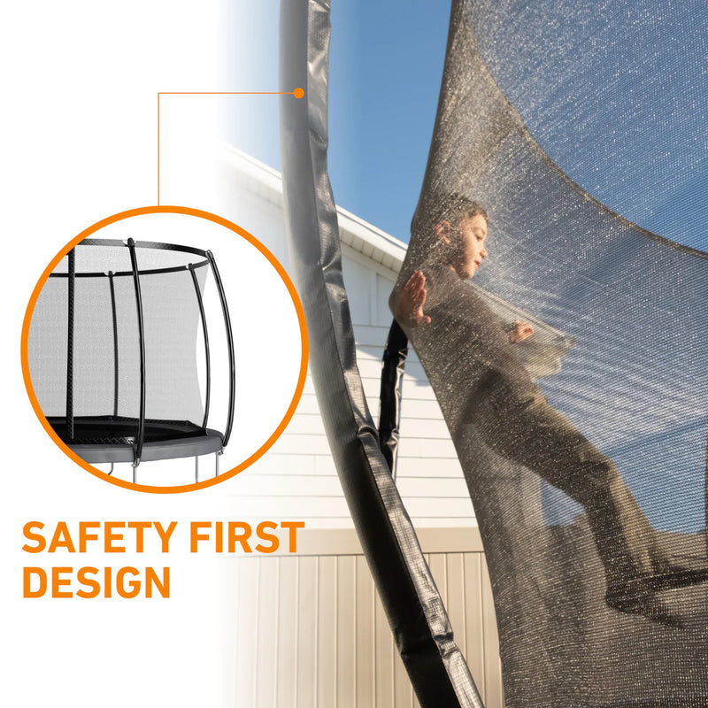 Load image into Gallery viewer, 12′ Round Pro-Line Avyna Above Ground Trampoline with Enclosure
