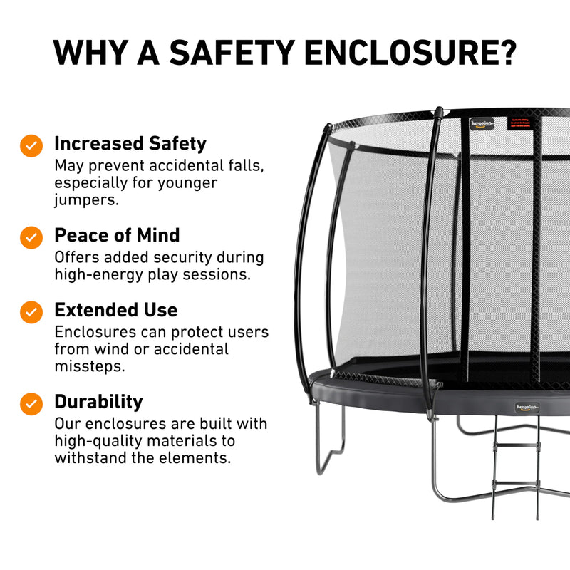 Load image into Gallery viewer, 12′ Round Pro-Line Avyna Above Ground Trampoline with Enclosure
