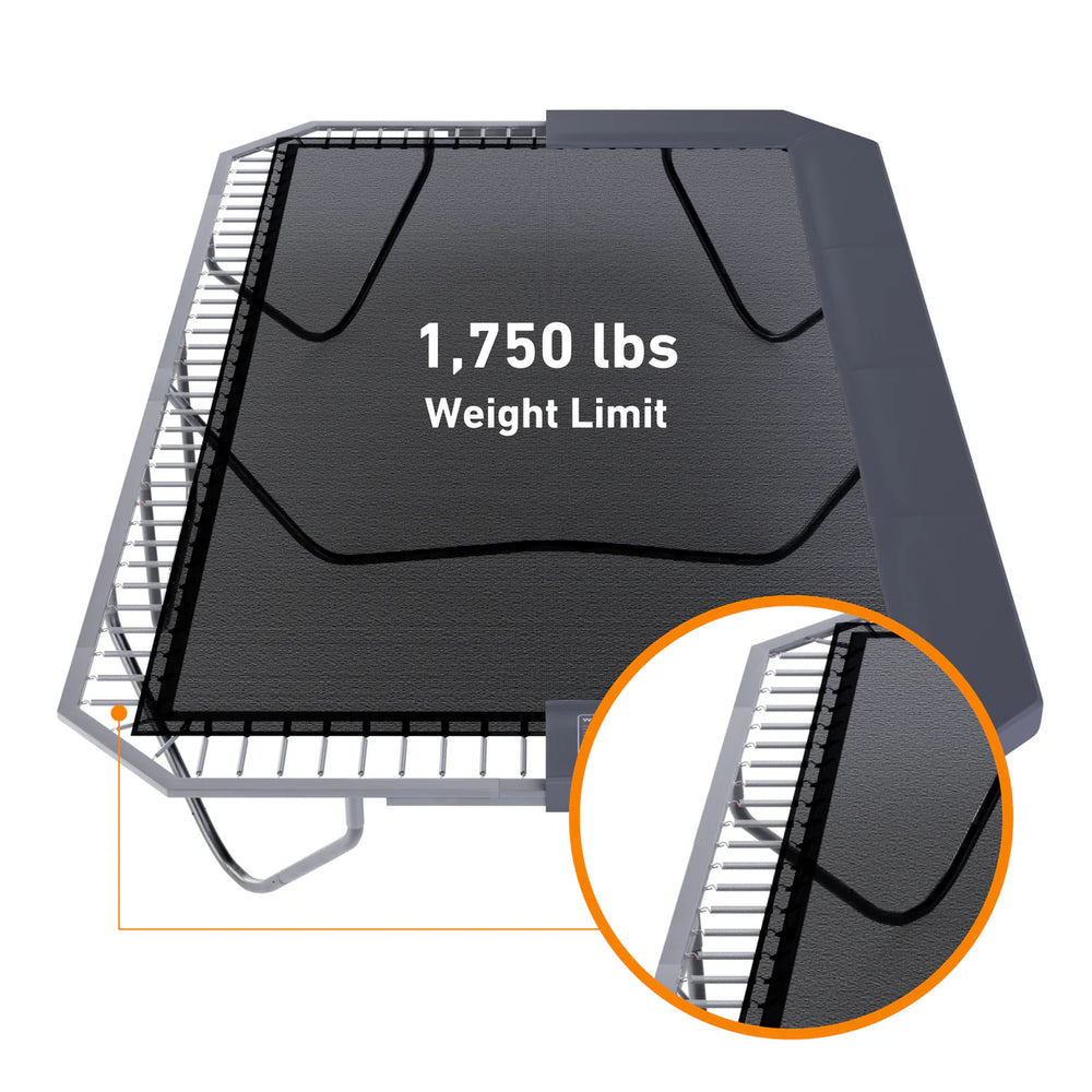 10'x14' Rectangle Pro-Line Avyna Above Ground Trampoline with Enclosure