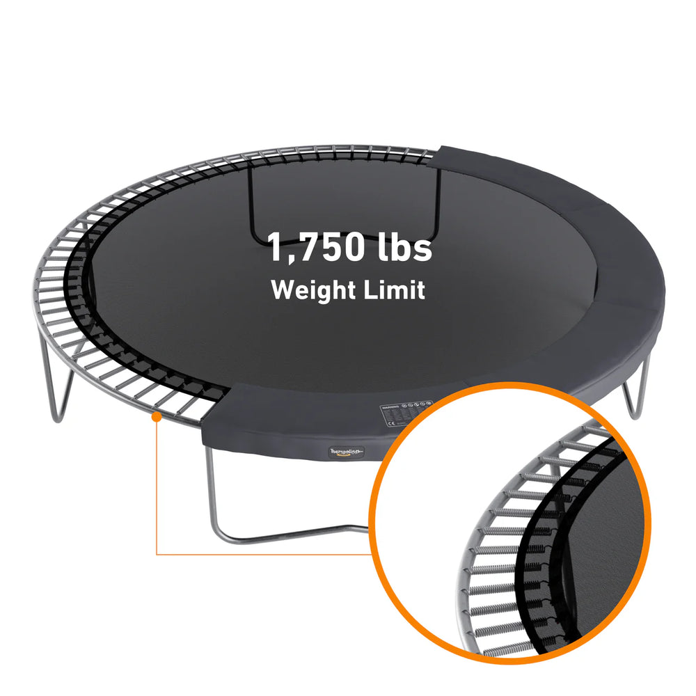 14′ Round Pro-Line Avyna Above Ground Trampoline with Enclosure