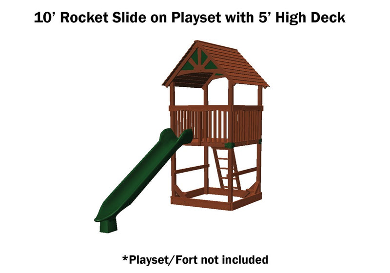 Load image into Gallery viewer, Rocket Slide 10' Green
