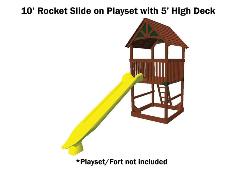 Load image into Gallery viewer, Rocket Slide 10' Yellow
