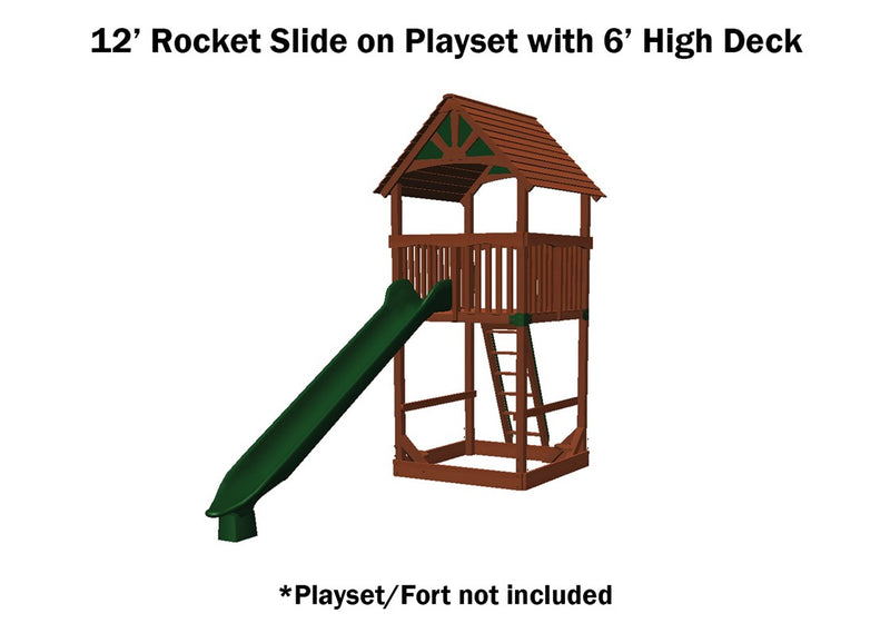 Load image into Gallery viewer, Rocket Slide 12' Green
