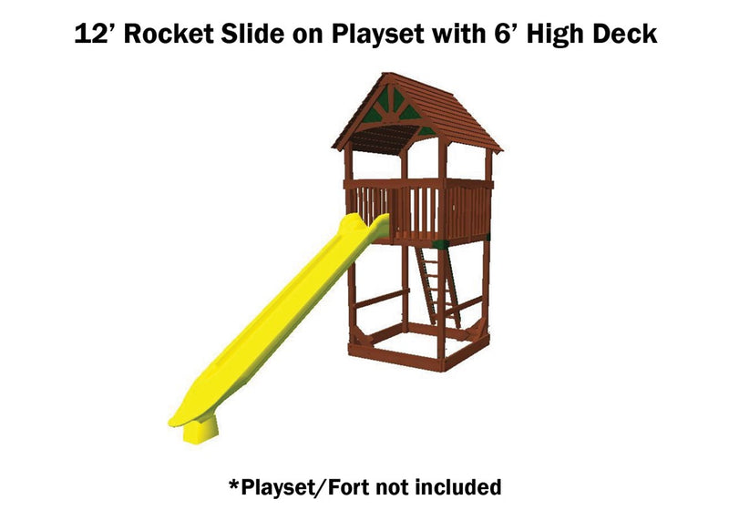 Load image into Gallery viewer, Rocket Slide 12' Yellow

