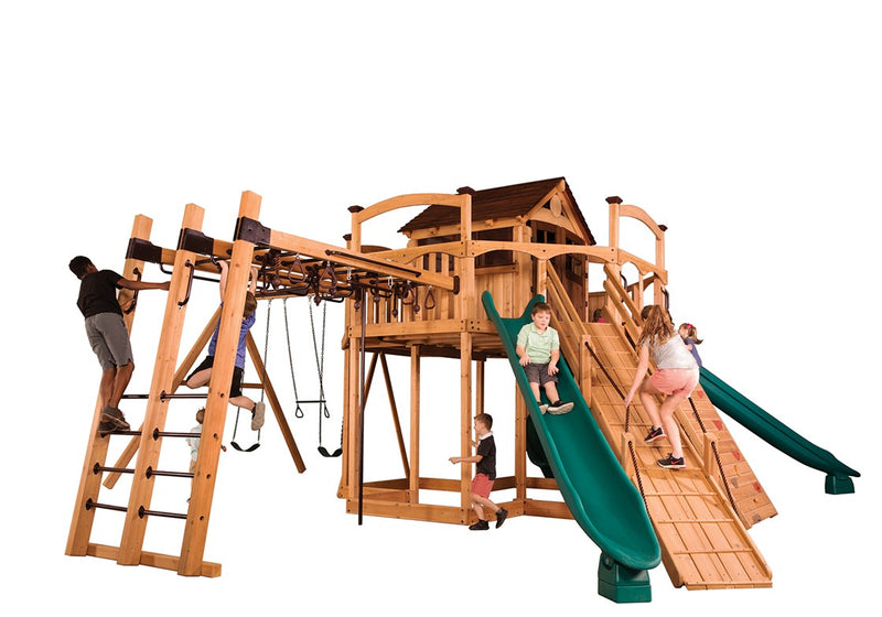 Load image into Gallery viewer, Titan Treehouse XL 12 Swing Set
