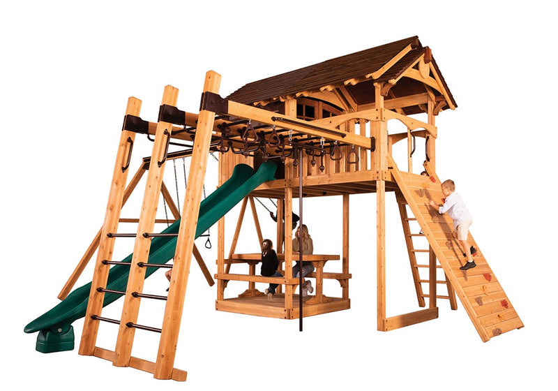 Load image into Gallery viewer, Titan Treehouse XL 5 Swing Set
