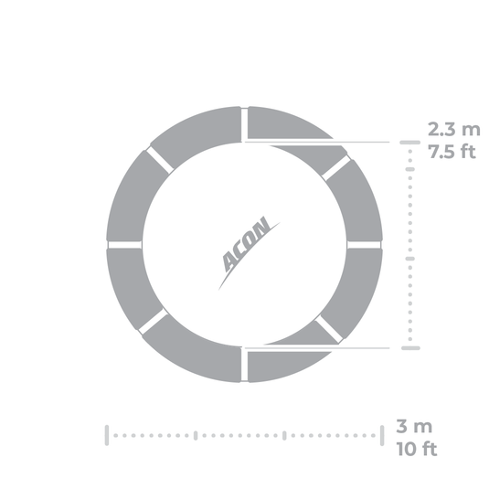 ACON Air 10ft Dimensions 2 Marin Backyards