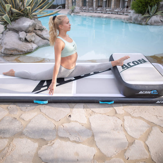 ACON airtrack 10ft and ACON airblock Lifestyle 1 Marin Backyards
