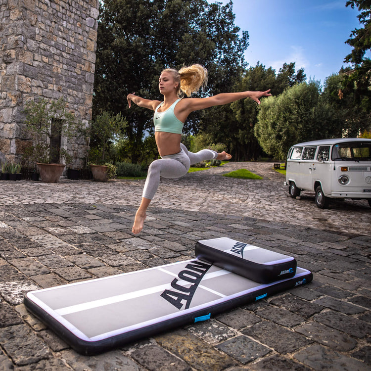 ACON airtrack 10ft and ACON airblock Lifestyle 2 Marin Backyards