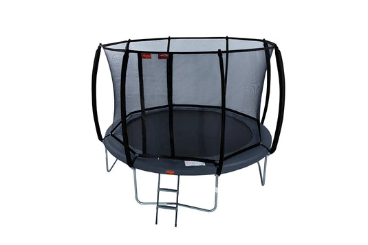 12′ Round Pro-Line Avyna Above Ground Trampoline with Enclosure