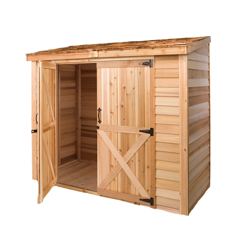 Load image into Gallery viewer, Cedar Shed Bayside Lean-To Double Door

