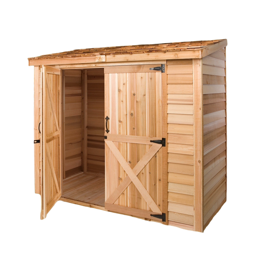 Cedar Shed Bayside Lean-To Double Door