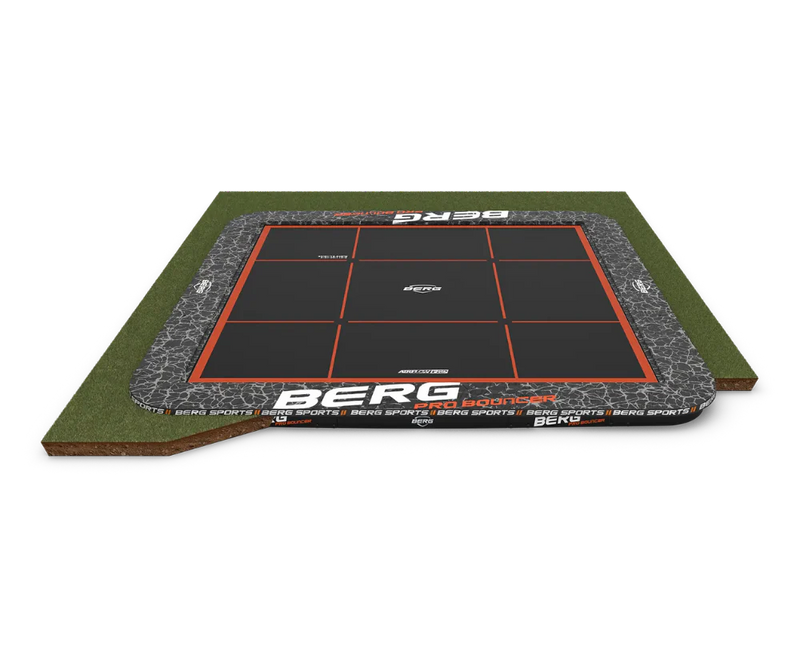 Load image into Gallery viewer, BERG Ultimate Pro Bouncer 16.5'x16.5' Square In-Ground Trampoline
