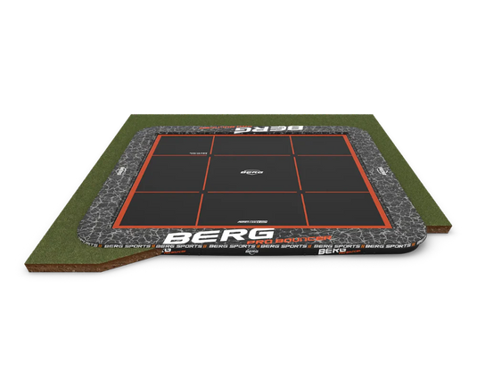 BERG Ultimate Pro Bouncer 16.5'x16.5' Square In-Ground Trampoline