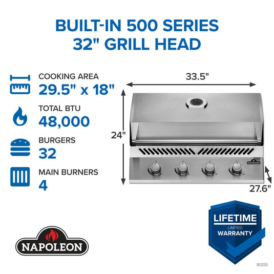 Napoleon Built-In 500 Series 32-Inch Gas Grill