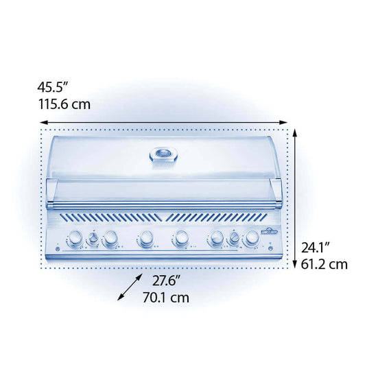 Napoleon Built-In 700 Series 44 with Dual Infrared Rear Burners – Natural Gas