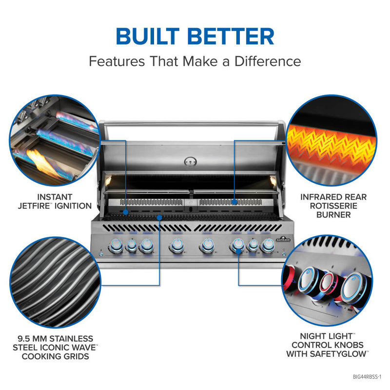 Load image into Gallery viewer, Napoleon Built-In 700 Series 44 with Dual Infrared Rear Burners – Natural Gas
