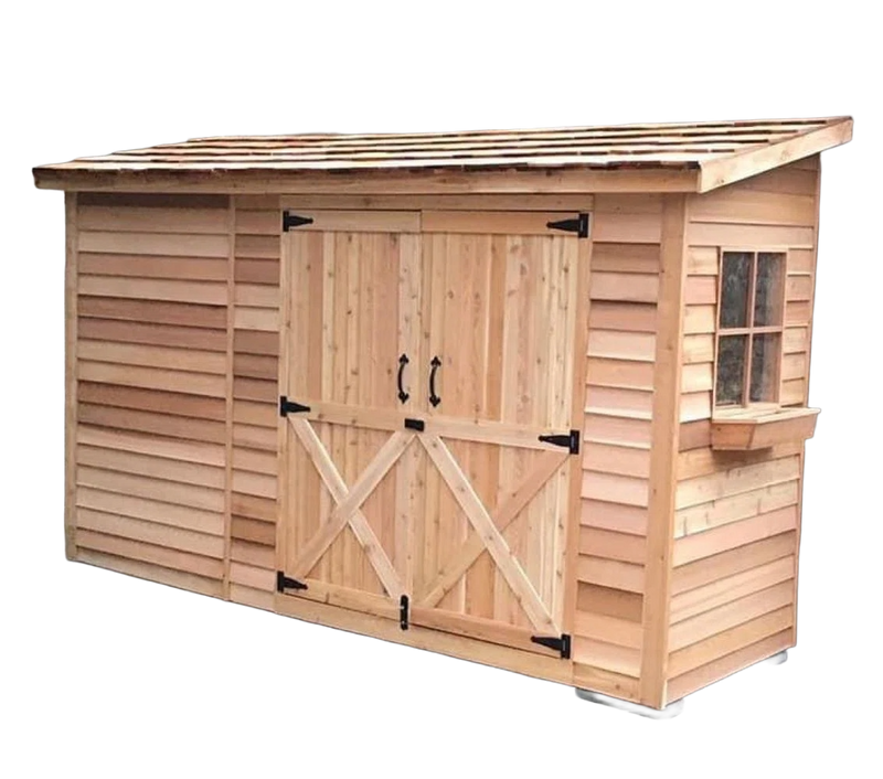 Load image into Gallery viewer, Cedar Shed Bayside Lean-To Double Door
