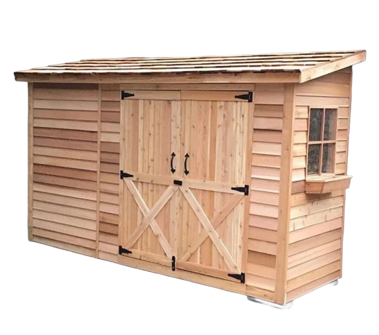 Cedar Shed Bayside Lean-To Double Door