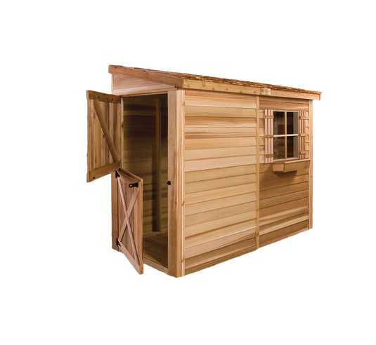Cedar Shed Bayside Lean-To Double Door