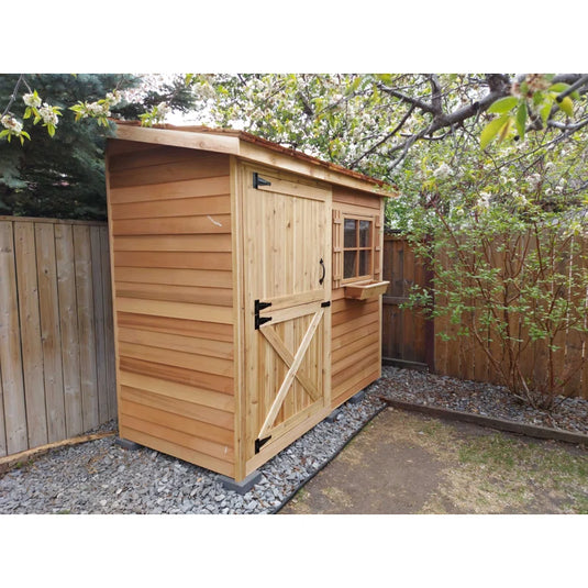 Cedar Shed Bayside Lean-To Dutch Door