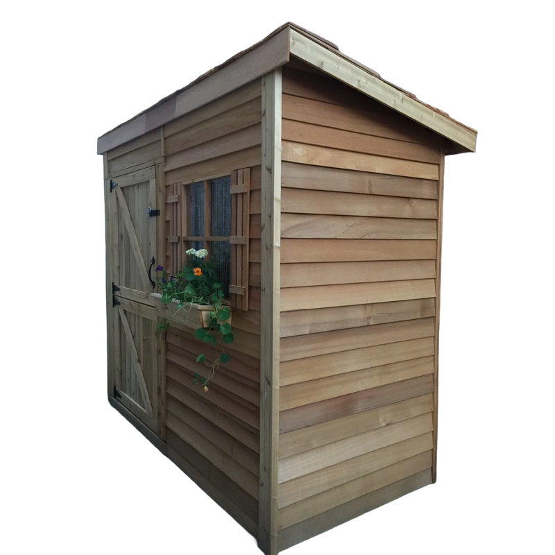 Load image into Gallery viewer, Cedar Shed Bayside Lean-To Double Door

