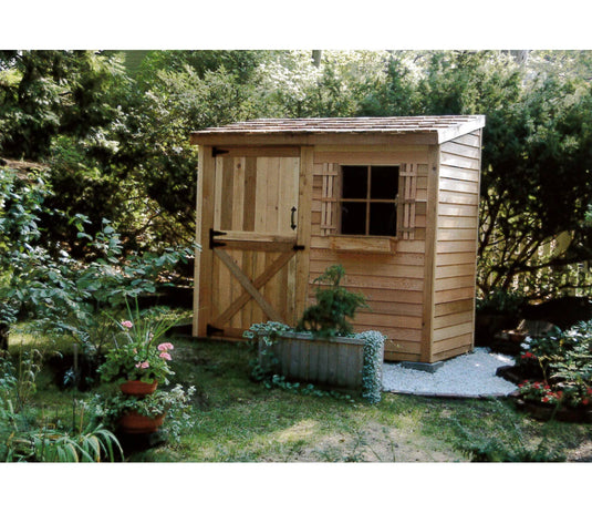 Cedar Shed Bayside Lean-To Dutch Door